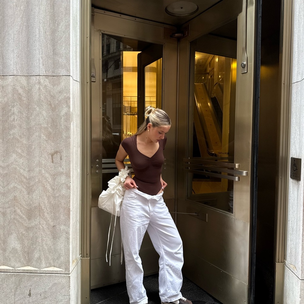 Zara White Jeans